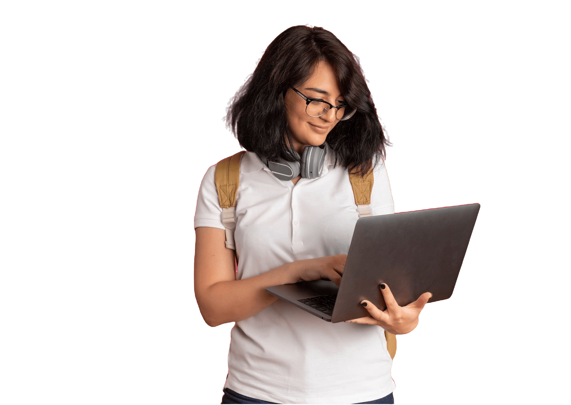 Student with Laptop